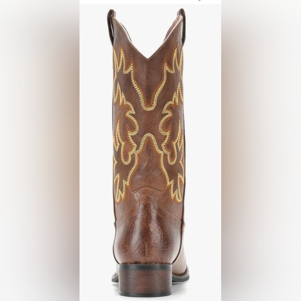 WOMEN'S IUV Cowboy Boots Square Toe Mid Calf Western Boot - Picture 5 of 5